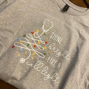 Gray Holiday Graphic Tee